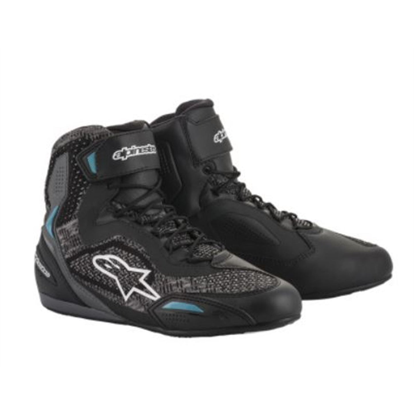 Alpinestars Stella Faster-3 Rideknit Shoes - Black/Teal - US 11.5 [MPN: 2510520117011.5]_792704