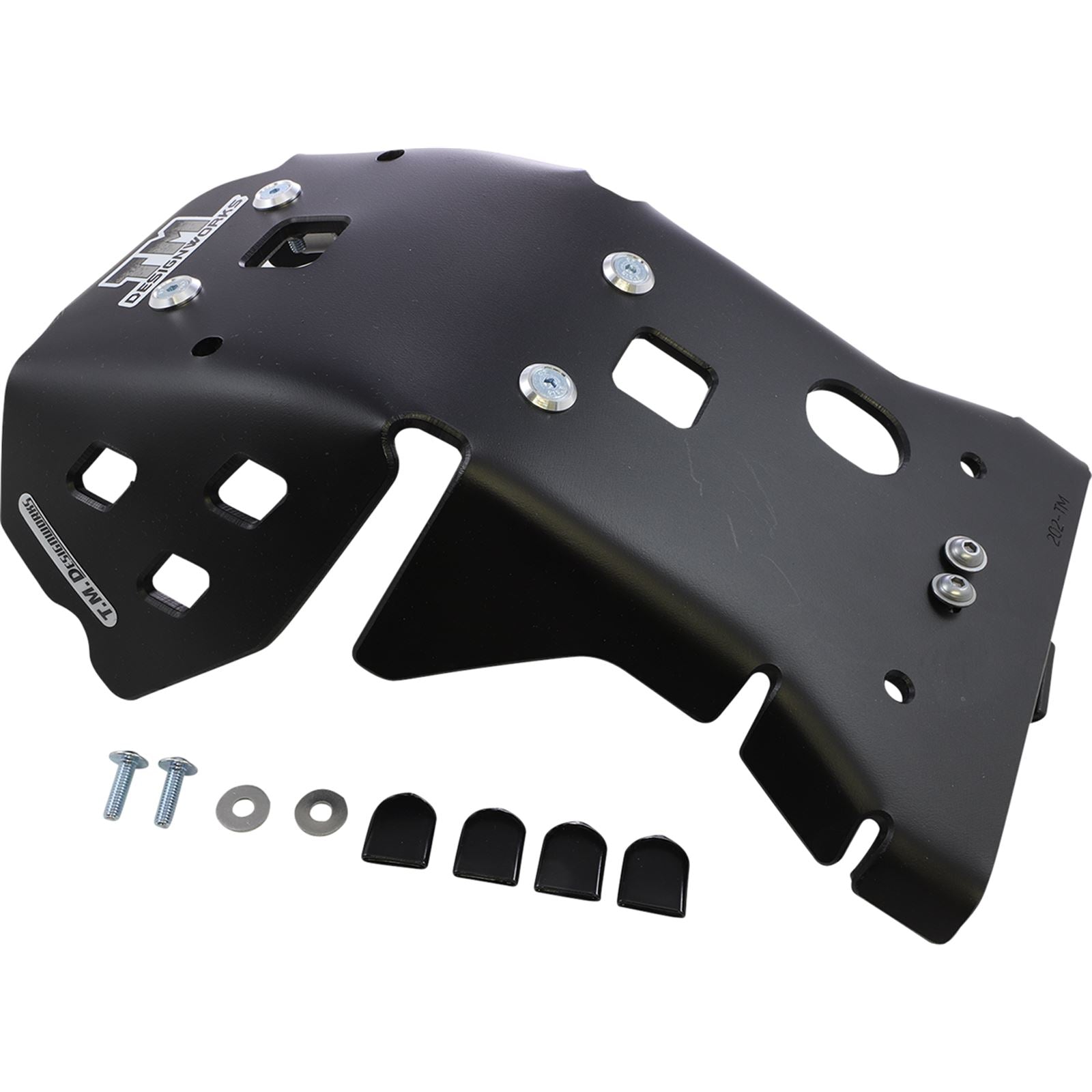 TM Design Works Skid Plate for Gas Gas/ for Husqvarna/KTM - Black [MPN: KTMC-256-BK]_1049267
