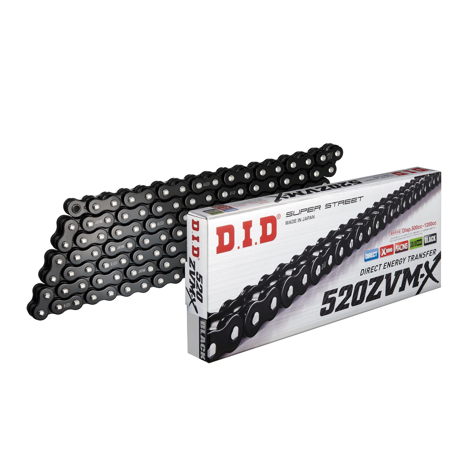 D.I.D. 520 ZVM-X Drive Chain - Black - 120 Link [MPN: 520ZVMXB120Z]_1007610