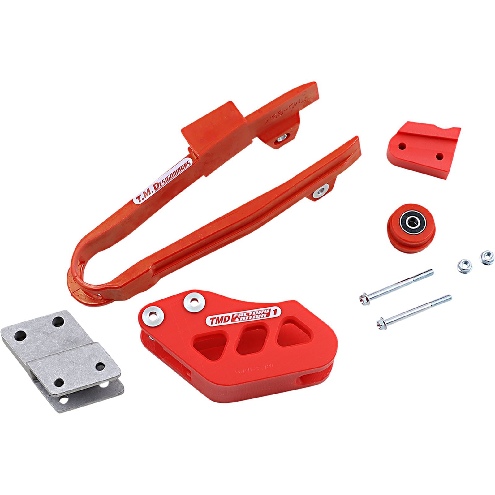 TM Design Works Chain Guide/Slider for Gas Gas - Red [MPN: GGM-ORK-RD]_1049366