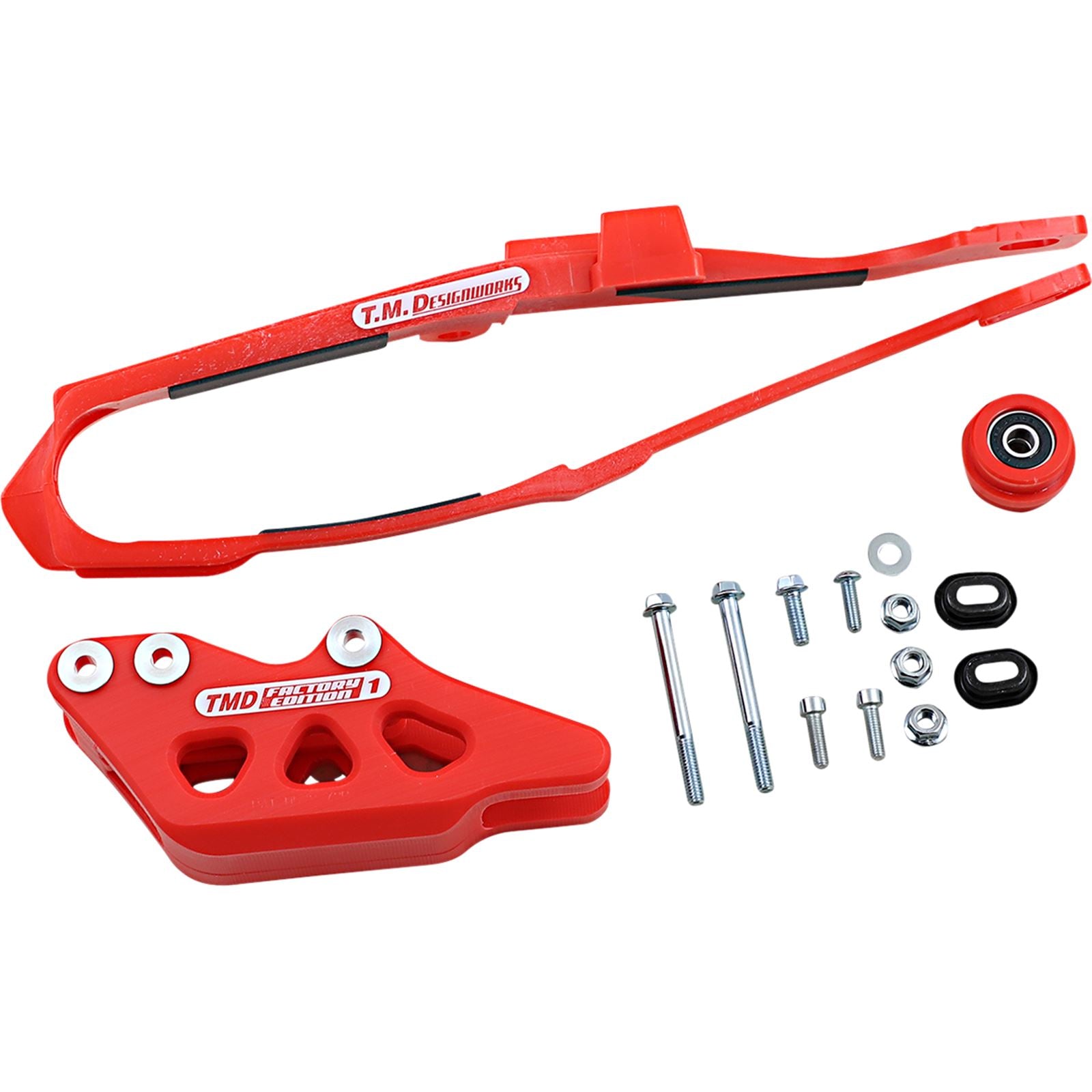 TM Design Works Chain Guide/Slider for Honda - Red [MPN: DCK-OR12-RD]_1049367