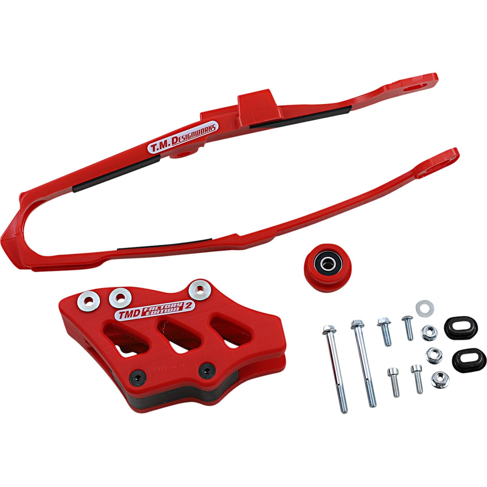 TM Design Works Chain Guide/Slider for Honda - Red [MPN: DCK-OR13-RD]_1049342