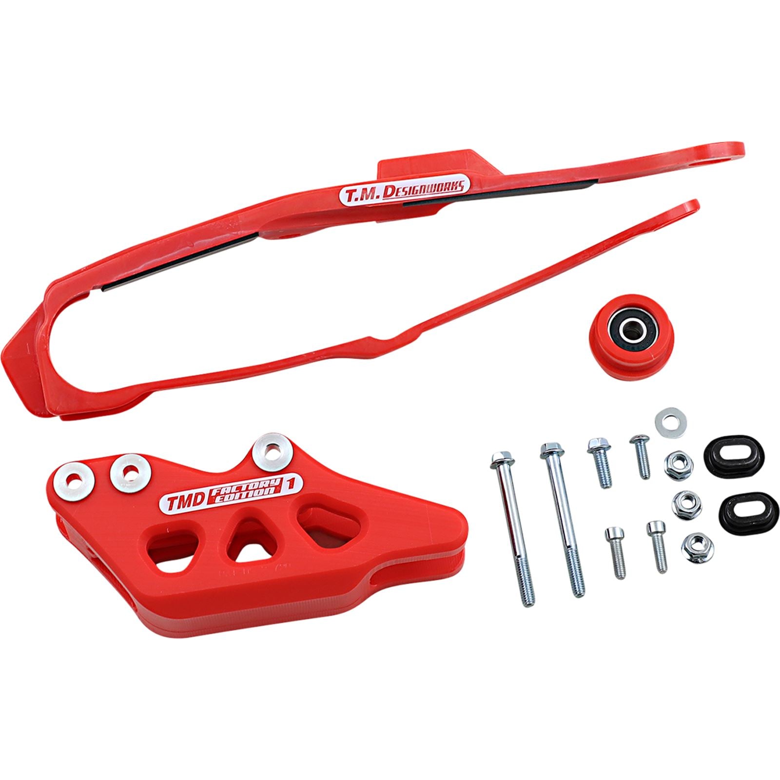 TM Design Works Chain Guide/Slider for Honda - Red [MPN: DCK-OR14-RD]_1049322