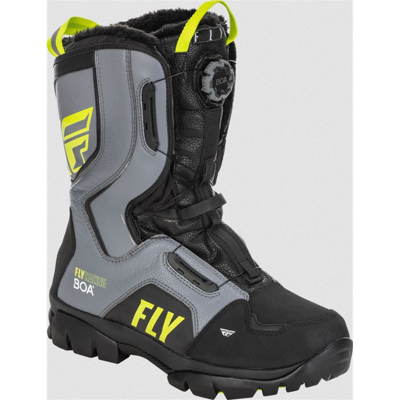 Fly Racing Marker BOA® Boots - Black/Grey/Hi-Vis_878366