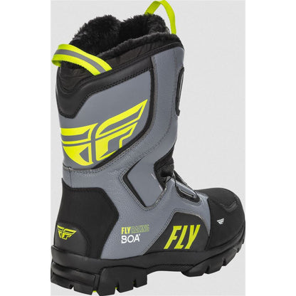 Fly Racing Marker BOA® Boots - Black/Grey/Hi-Vis_878365