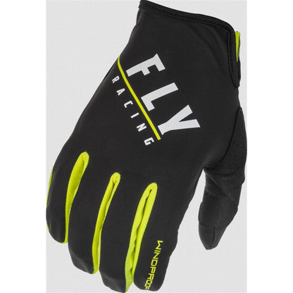 Fly Racing Windproof Gloves Black/Hi-Vis Size 10 371-14210_878484