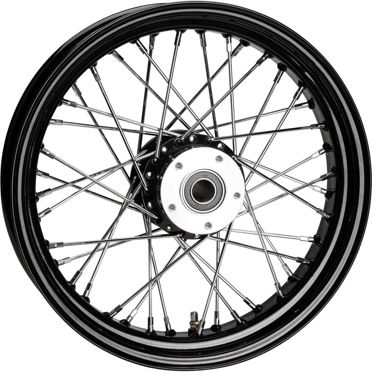 Harddrive Front 40 Spoke Wheel - Black - Dual Disc 16X3.5 1" 00-UP 052-02432_1135213