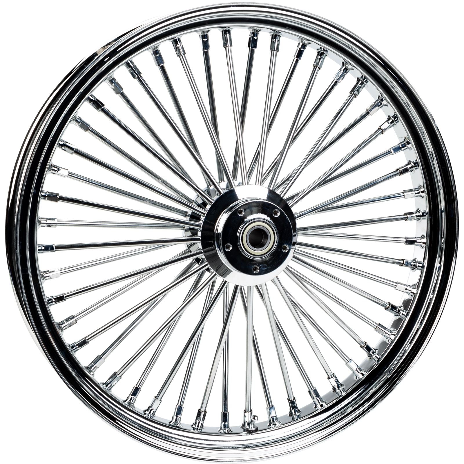 Harddrive Front 48 Spoke Wheel - Chrome - Dual Disc 26X3.5 25MM 08-Up 051-15542_1131434