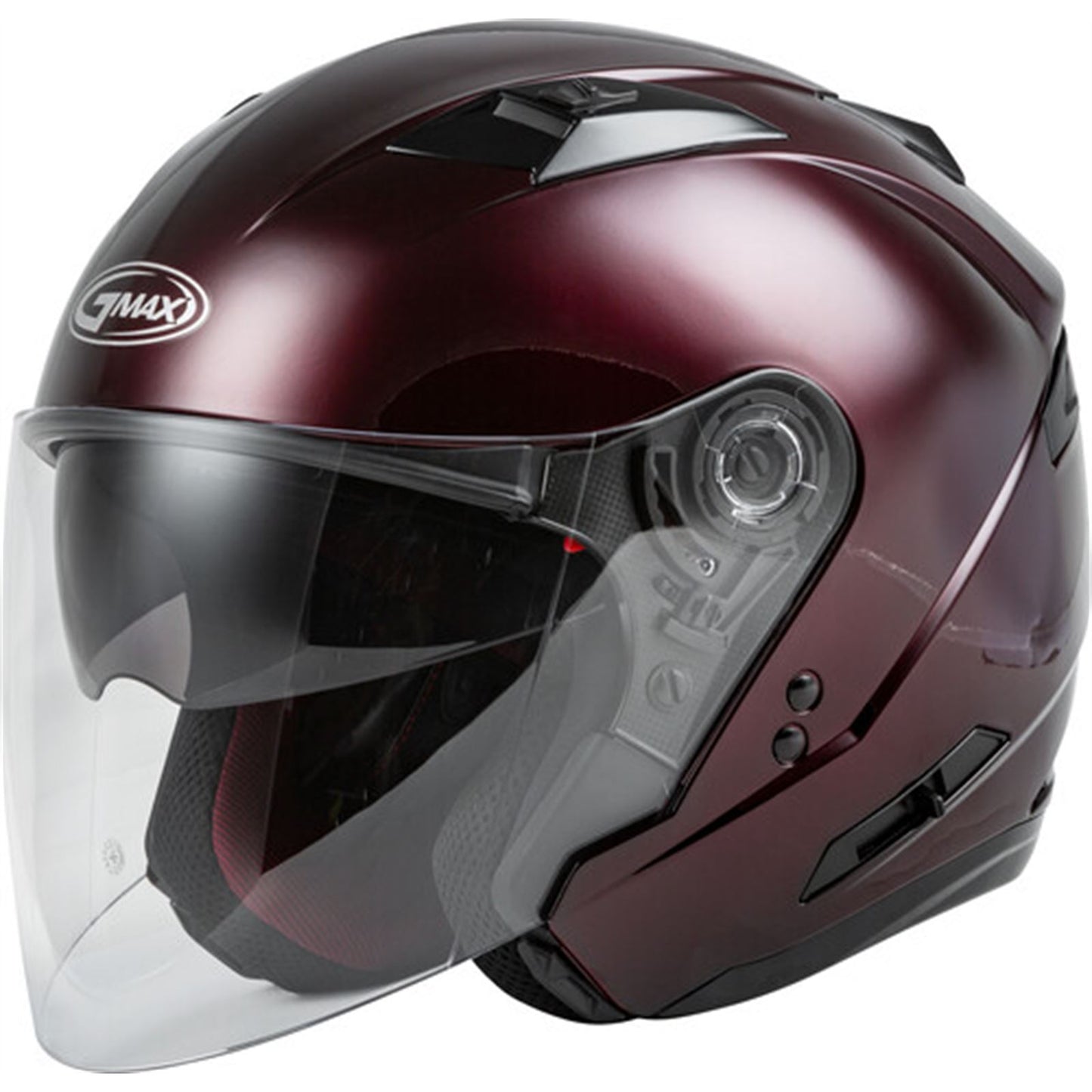GMax OF-77 Open-Face Helmet - Wine Red - X-Small O1770103_678015