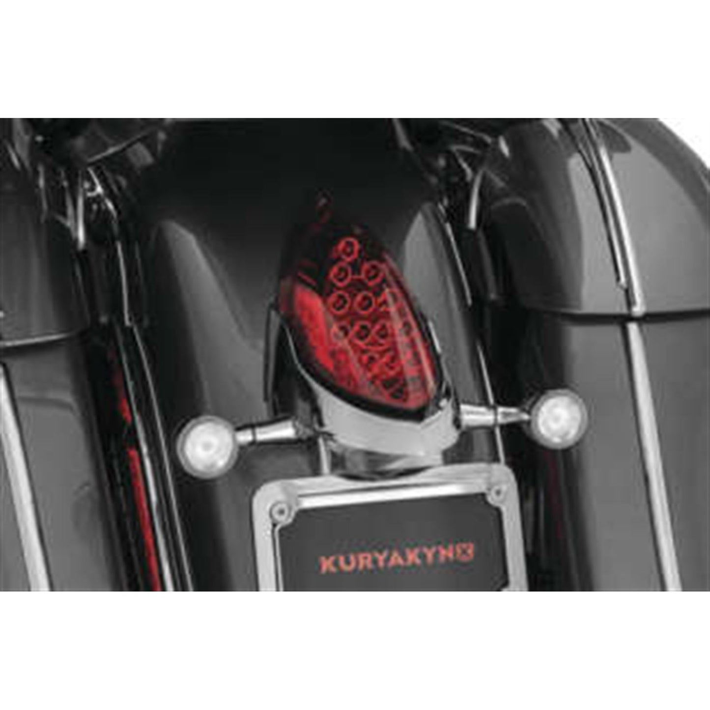 Kuryakyn Custom Rear Turn Signal and License Plate Mount for Indian Chrome 3128_993987