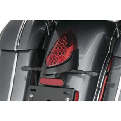 Kuryakyn Custom Rear Turn Signal and License Plate Mount for Indian Satin Black 3129_984287