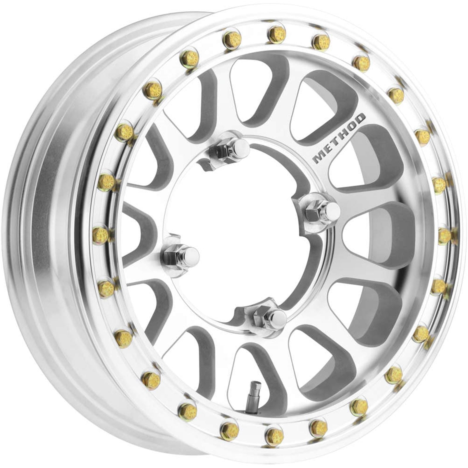 Method Race Wheels 401-R Beadlock Wheels - 15x5, 5+0, 4/136, Machined [MPN: MR40155047346B2]_983984