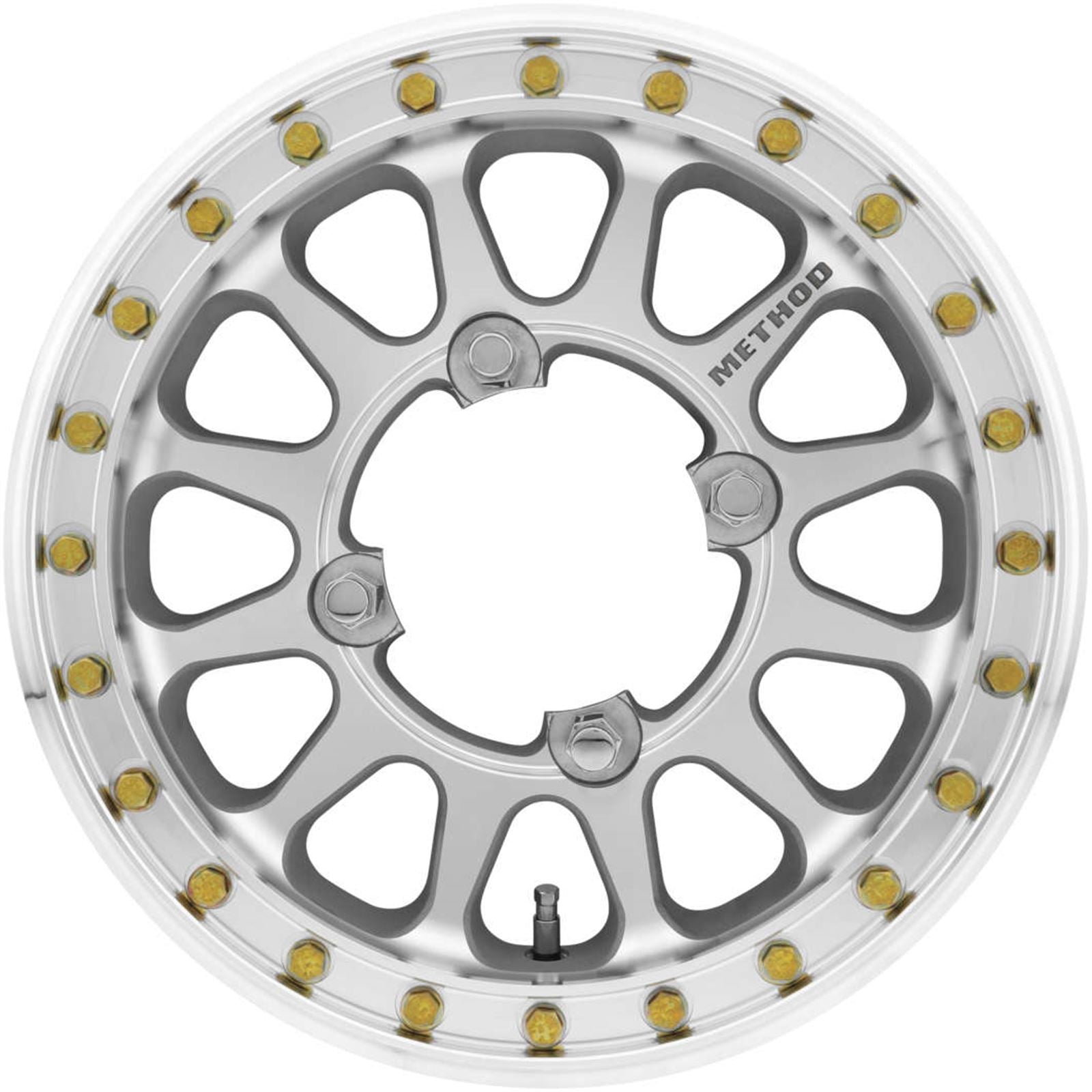 Method Race Wheels 401-R Beadlock Wheels - 15x5, 5+0, 4/136, Machined [MPN: MR40155047346B2]_983985