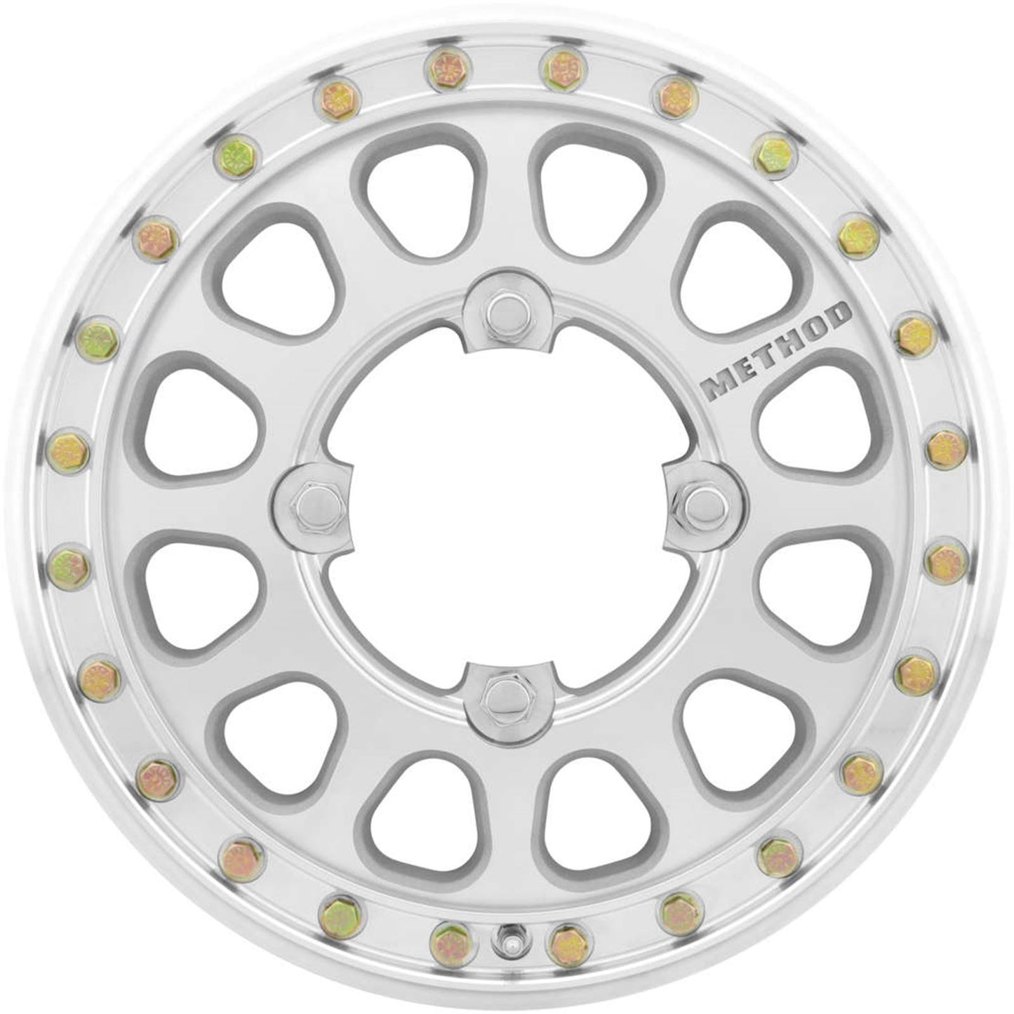 Method Race Wheels 401-R Beadlock Wheels - 15x5, 2.5+2.5, 4/156, Machined [MPN: MR40155046300B2]_984644