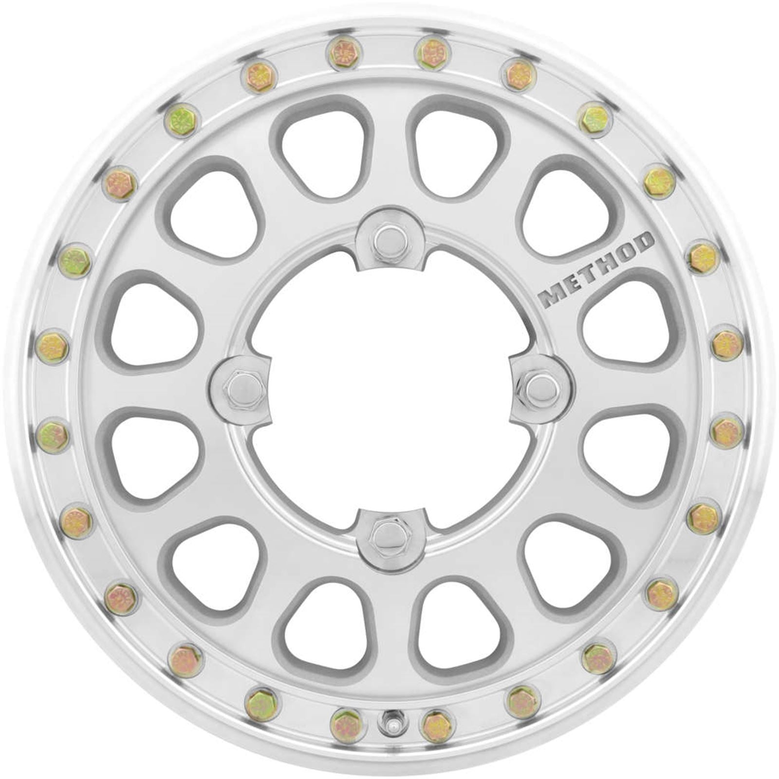 Method Race Wheels 401-R Beadlock Wheels - 15x5, 2.5+2.5, 4/156, Machined [MPN: MR40155046300B2]_984644