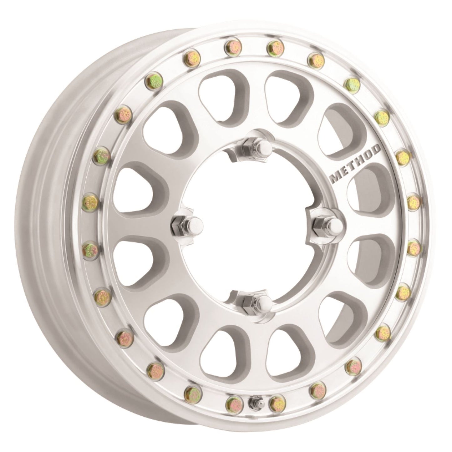 Method Race Wheels 401-R Beadlock Wheels - 15x5, 5+0, 4/156, Machined [MPN: MR40155046346B2]_1664075