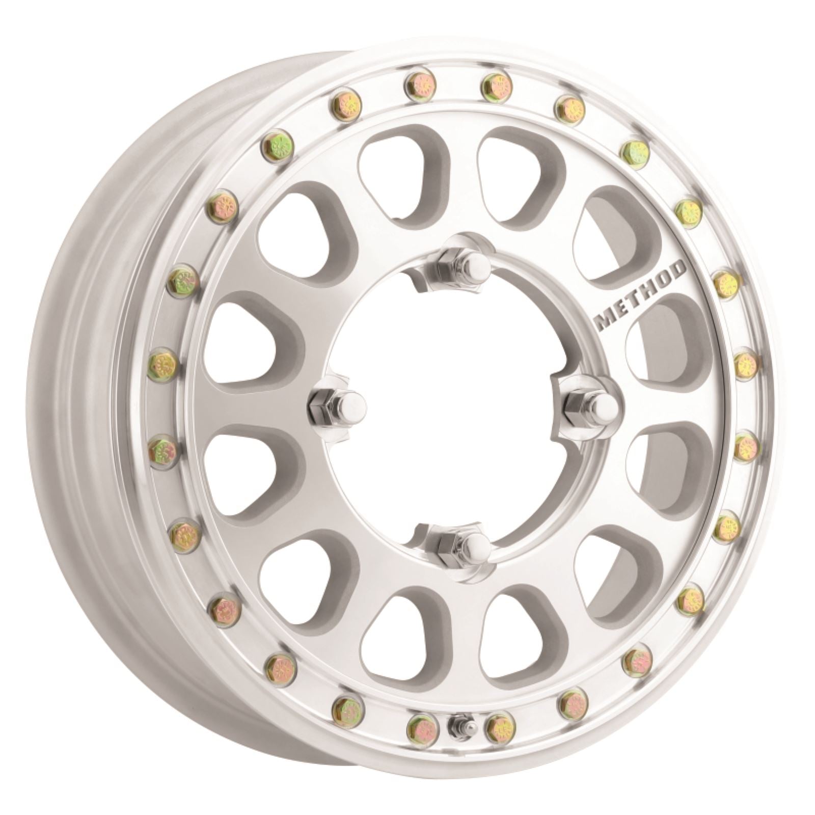 Method Race Wheels 401-R Beadlock Wheels - 15x5, 5+0, 4/156, Machined [MPN: MR40155046346B2]_1664075