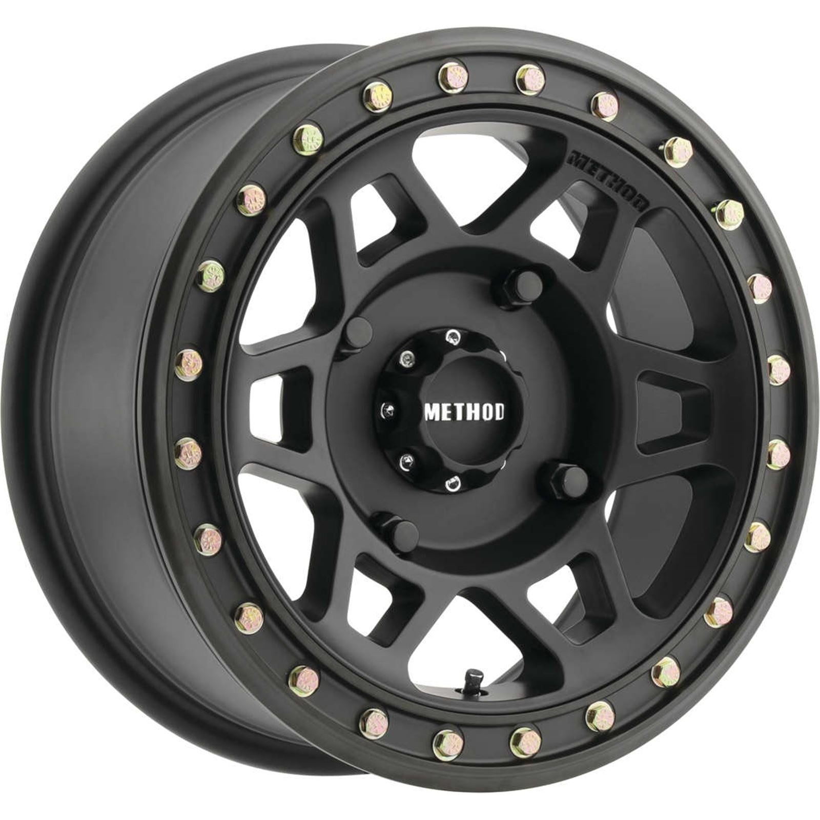 Method Race Wheels 405 Beadlock Wheels - 15x7, 4+3, 4/136, Matte Black [MPN: MR40557047543B]_985104