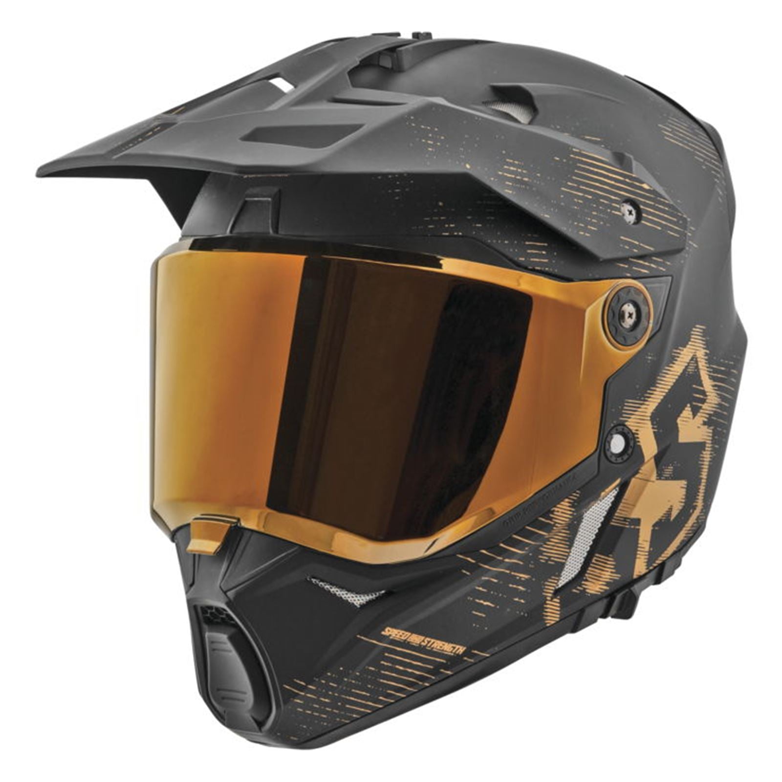 Speed And Strength 	SS2600 Fame And Fortune Helmet - Black/Gold_938723