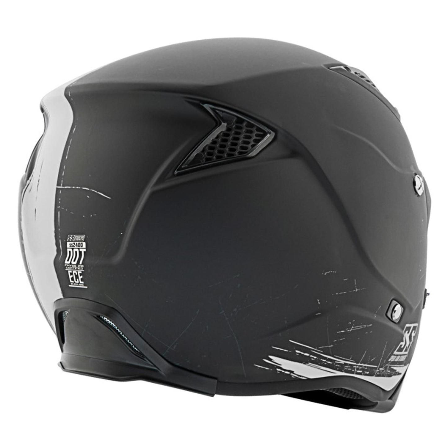 Speed And Strength SS2400 Tough As Nails Helmet - Matte Black/White_795230