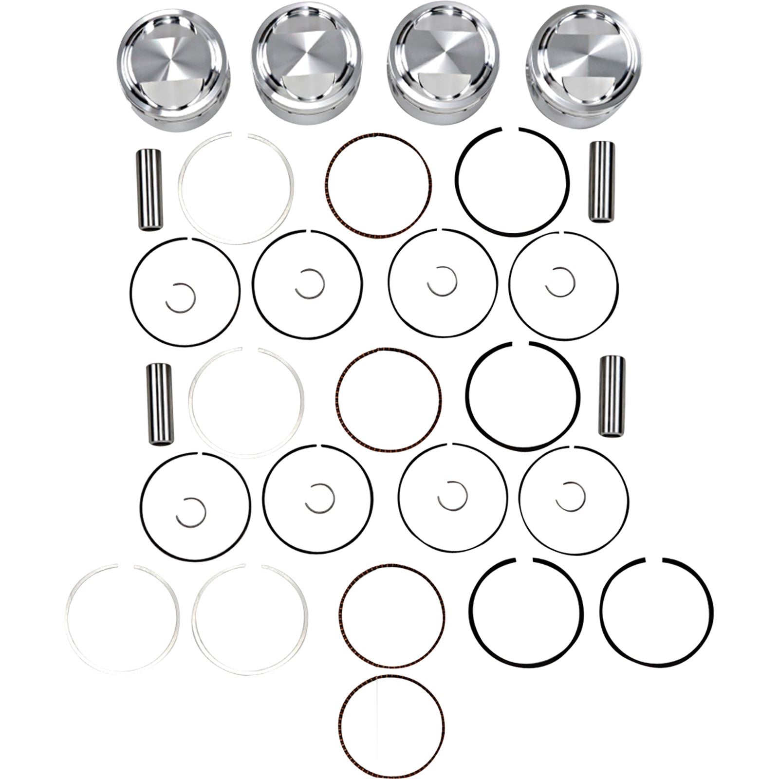 J.E. Pistons Piston Kit for Kawasaki 125473_1089492