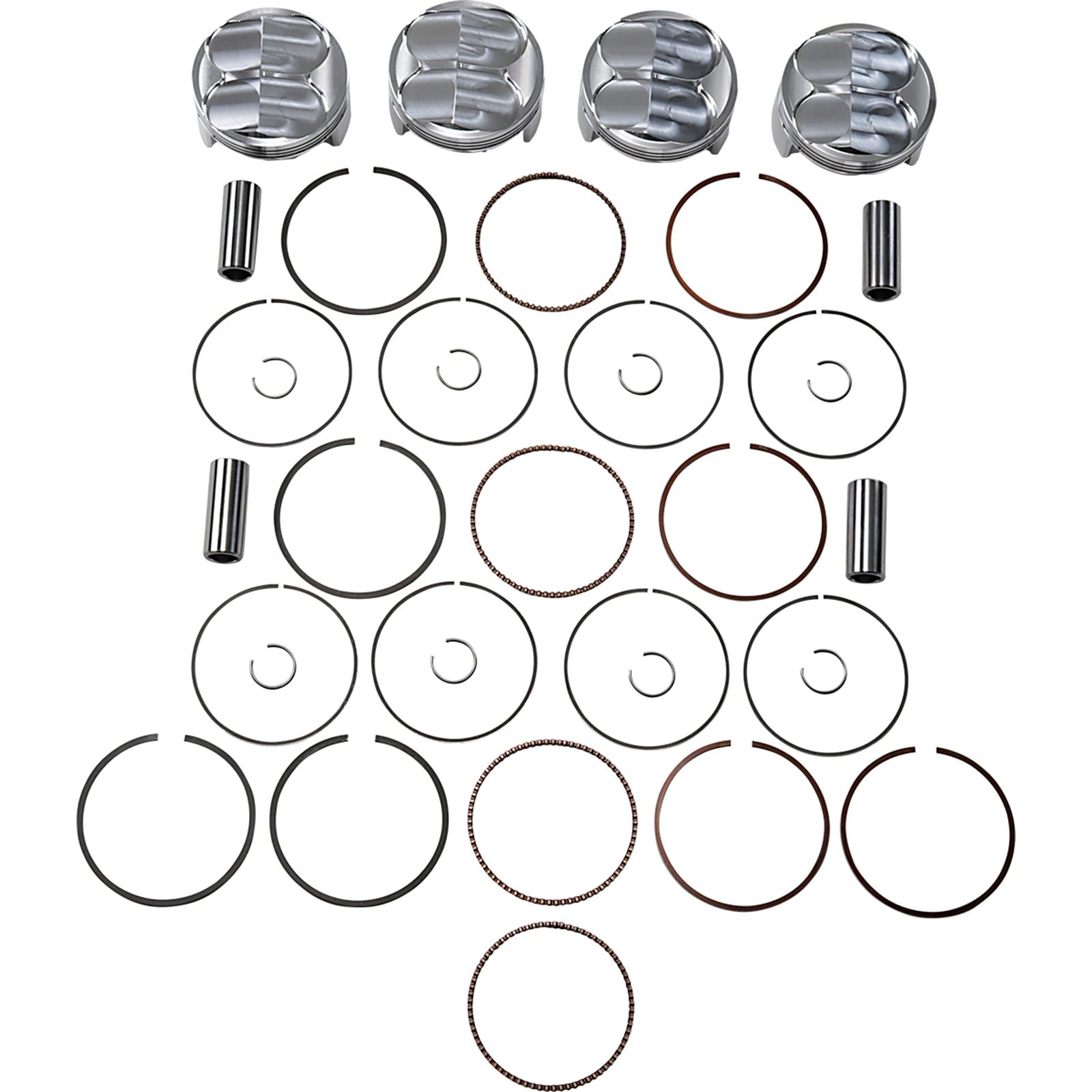J.E. Pistons Piston Kit for Kawasaki Ninja ZX-12 R 2000-2006 192315_1089461