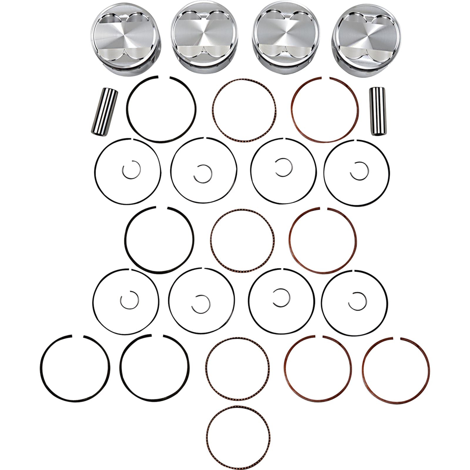 J.E. Pistons Piston Kit for Suzuki 201165_1089462