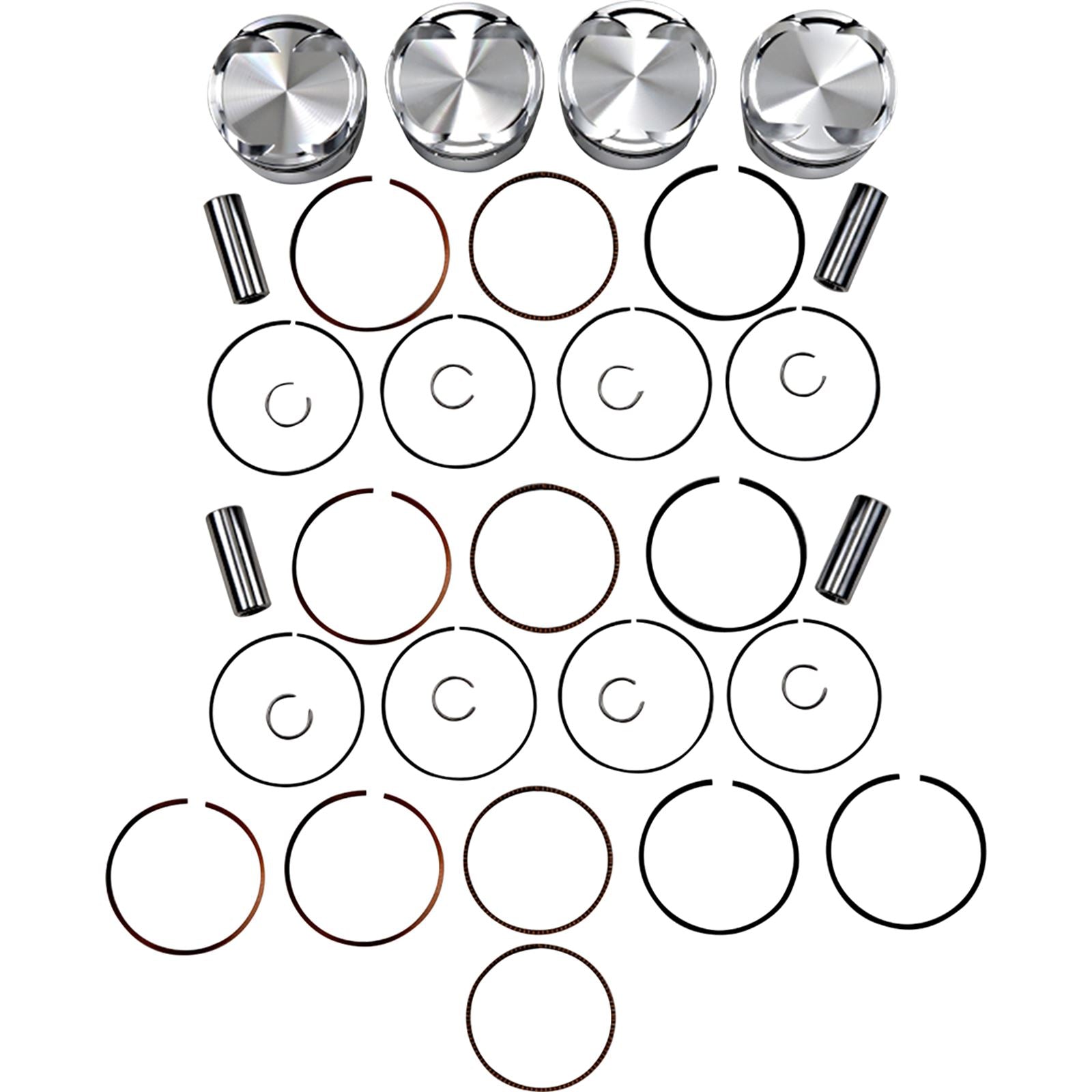 J.E. Pistons Piston Kit for Kawasaki Ninja ZX-12 R 2000-2006 222108_1089467