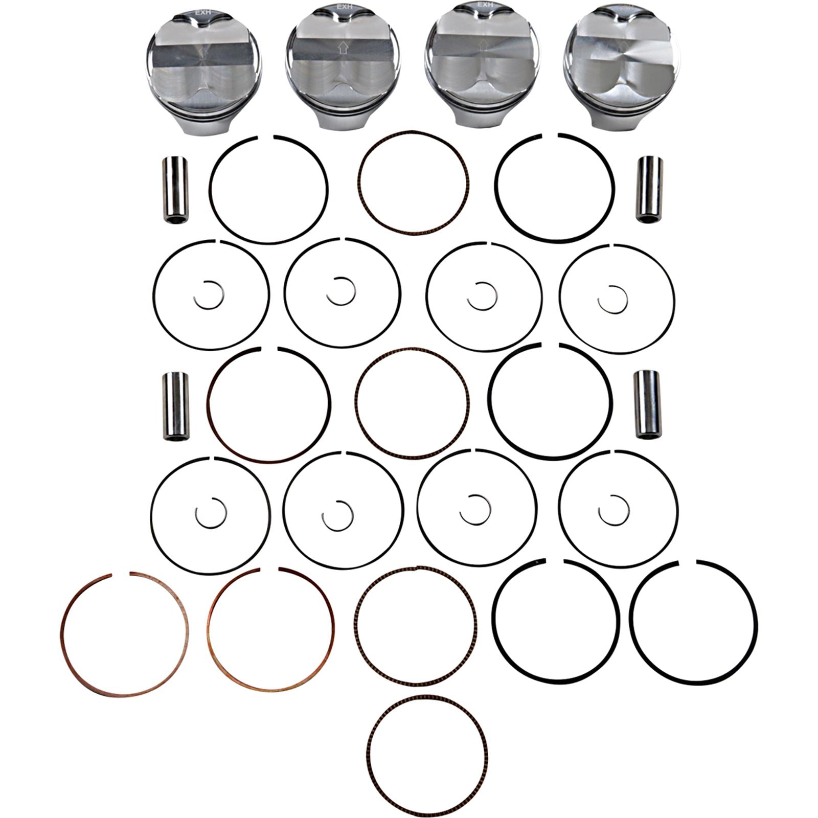 J.E. Pistons Piston Kit for Kawasaki Ninja ZX-10R 2004-2007 222111_1101890