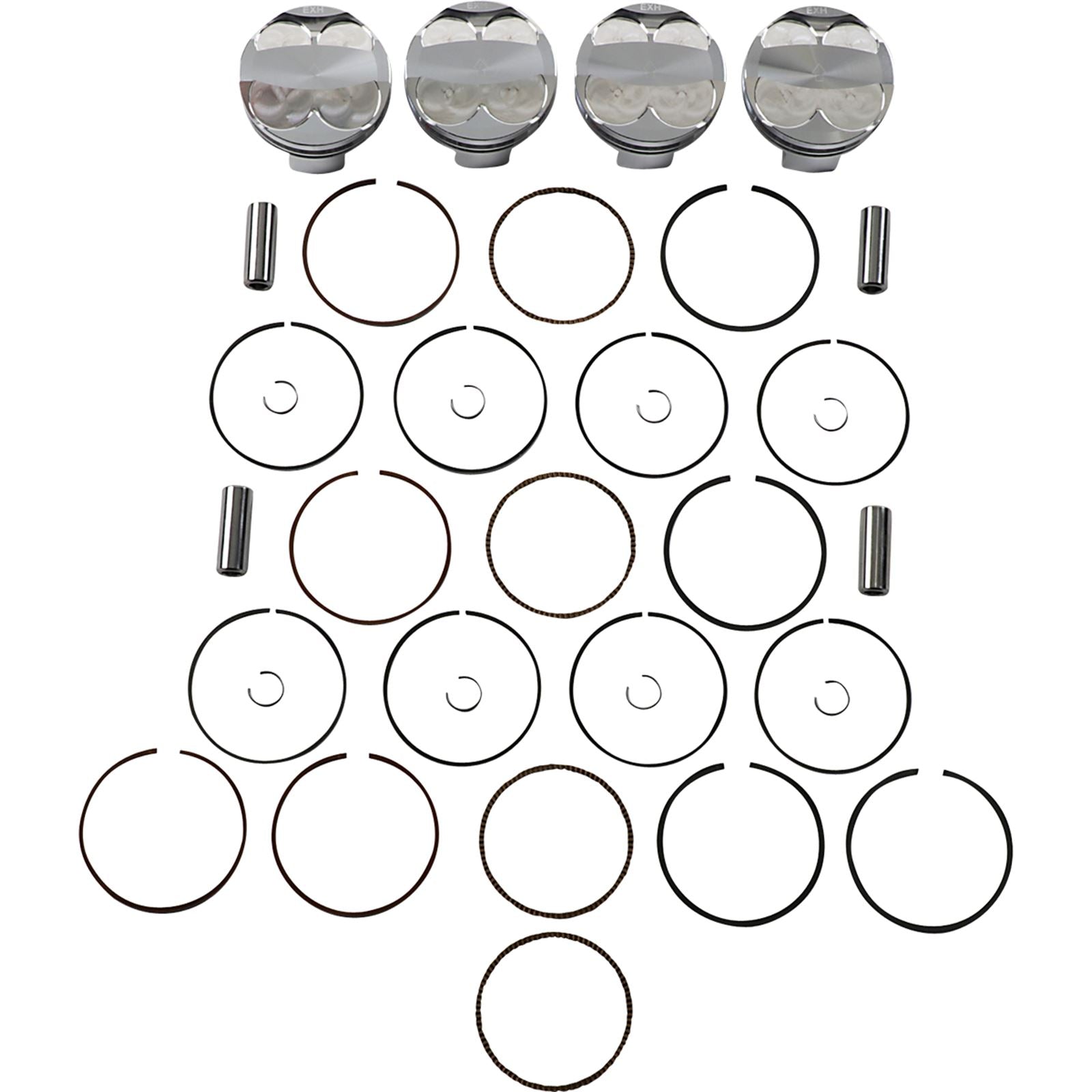 J.E. Pistons Piston Kit for Suzuki GSX-R 1000 2005-2008 247629_1089474
