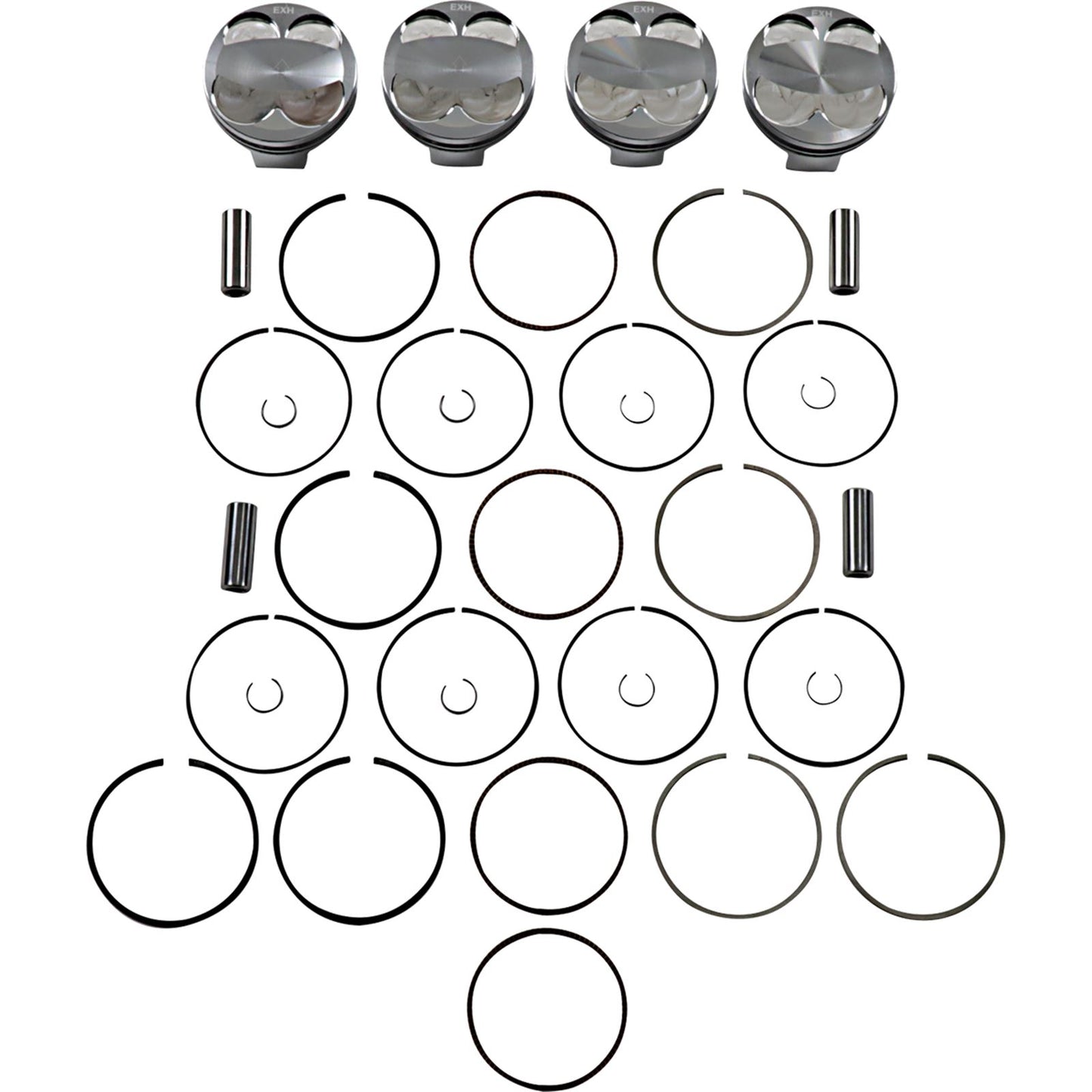 J.E. Pistons Piston Kit for Suzuki GSX-R 1000 2005-2008 247631_1089475
