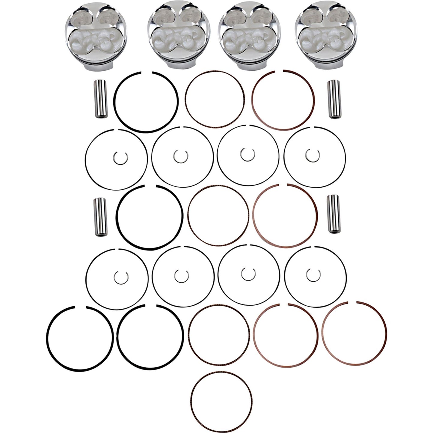 J.E. Pistons Piston Kit for Suzuki GSX-R 600 2006-2007 255720_1089479