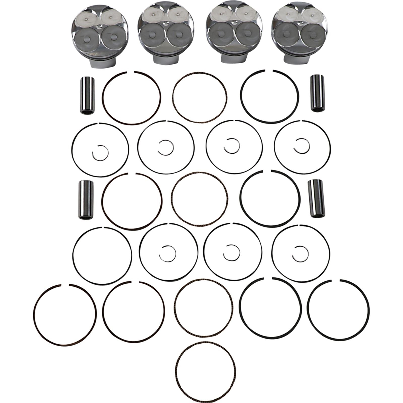 J.E. Pistons Piston Kit for Kawasaki Ninja ZX-12 R 2000-2006 261533_1089480