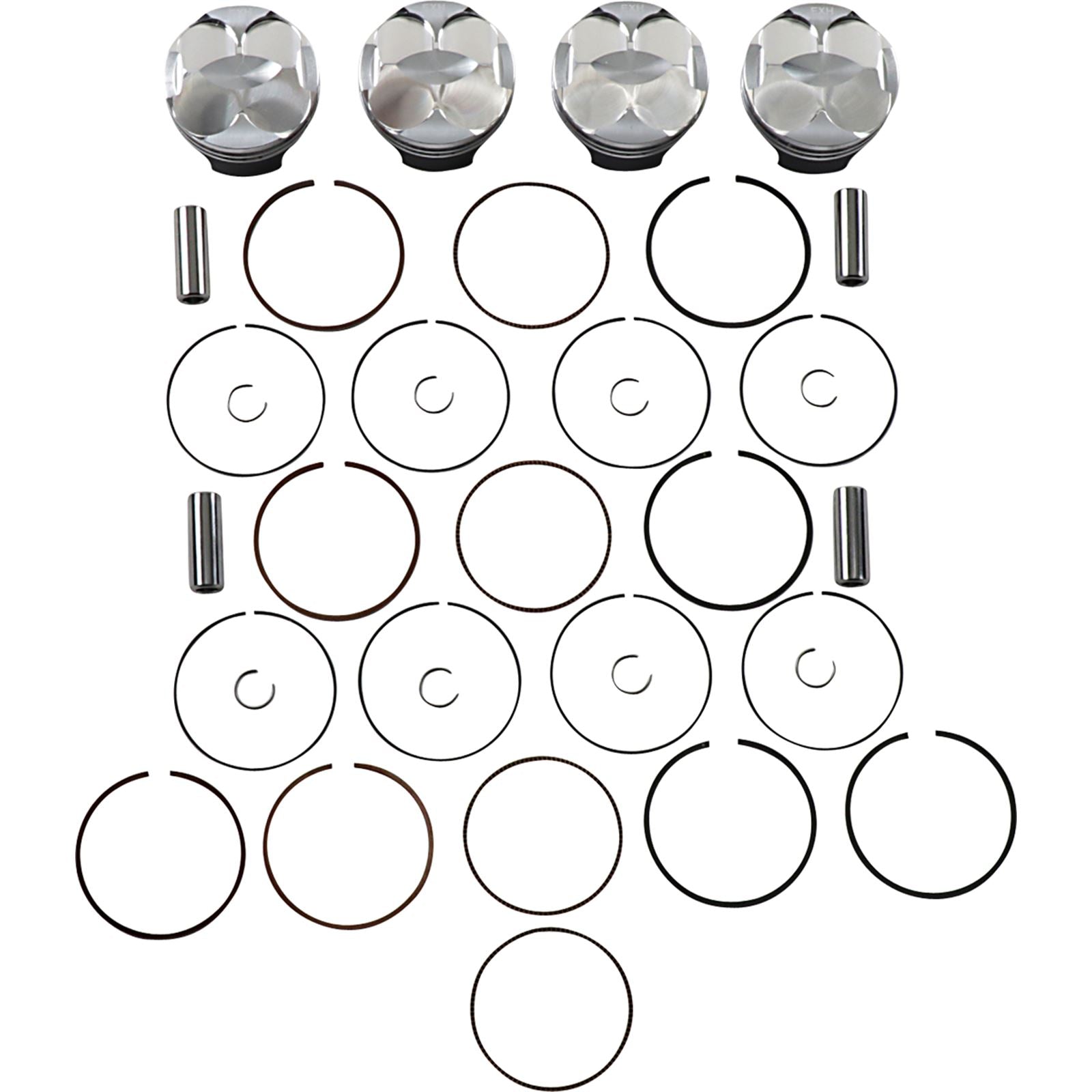 J.E. Pistons Piston Kit for Yamaha YZF-R6 2006-2014 262318_1096350
