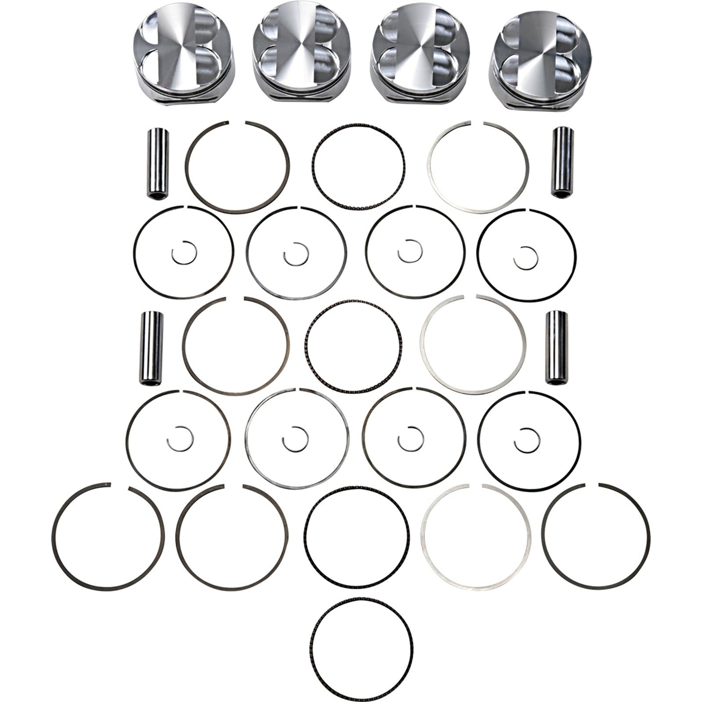 J.E. Pistons Piston Kit for Suzuki GSX 1300 R Hayabusa 2008-2014 274085_1089537
