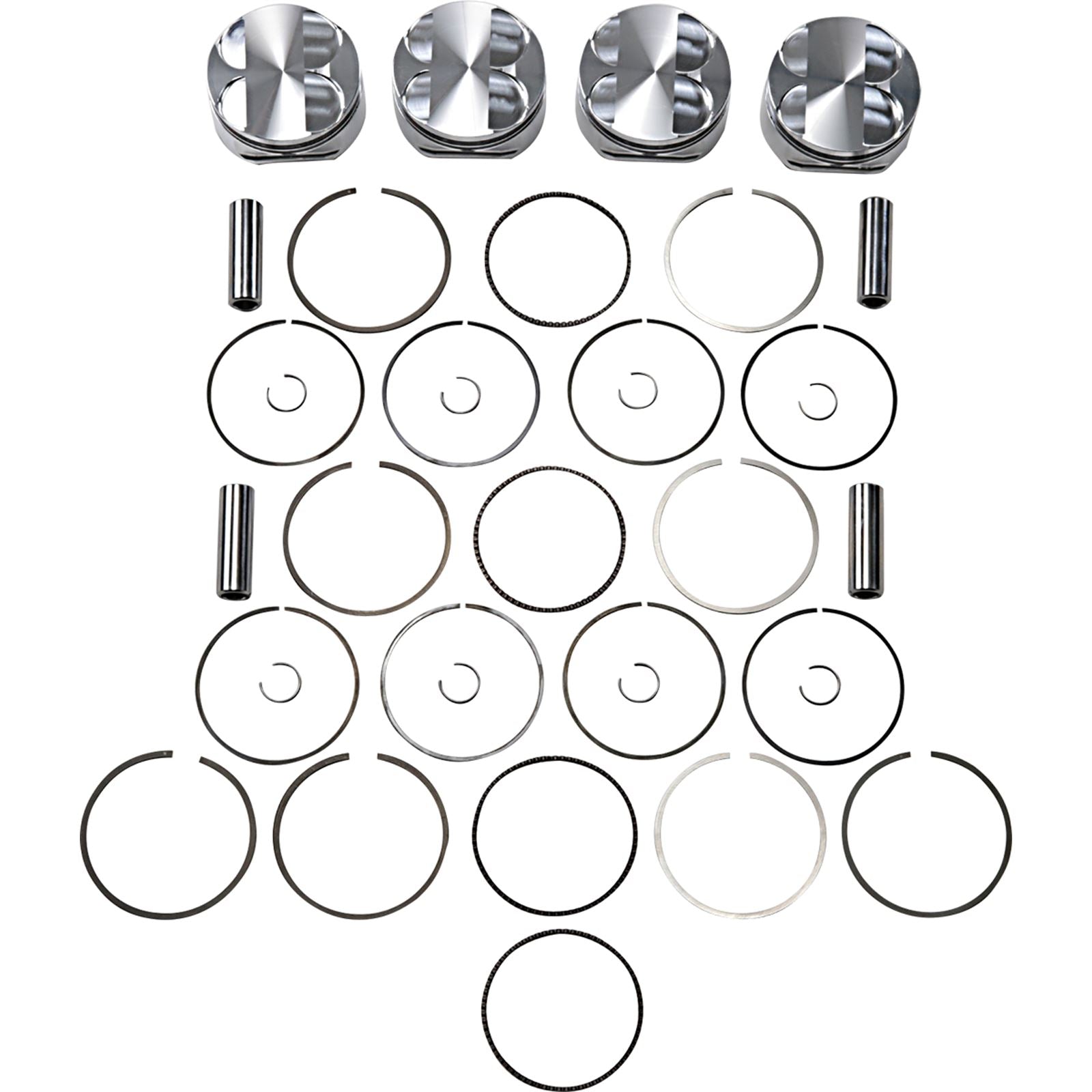 J.E. Pistons Piston Kit for Suzuki GSX 1300 R Hayabusa 2008-2014 274085_1089537