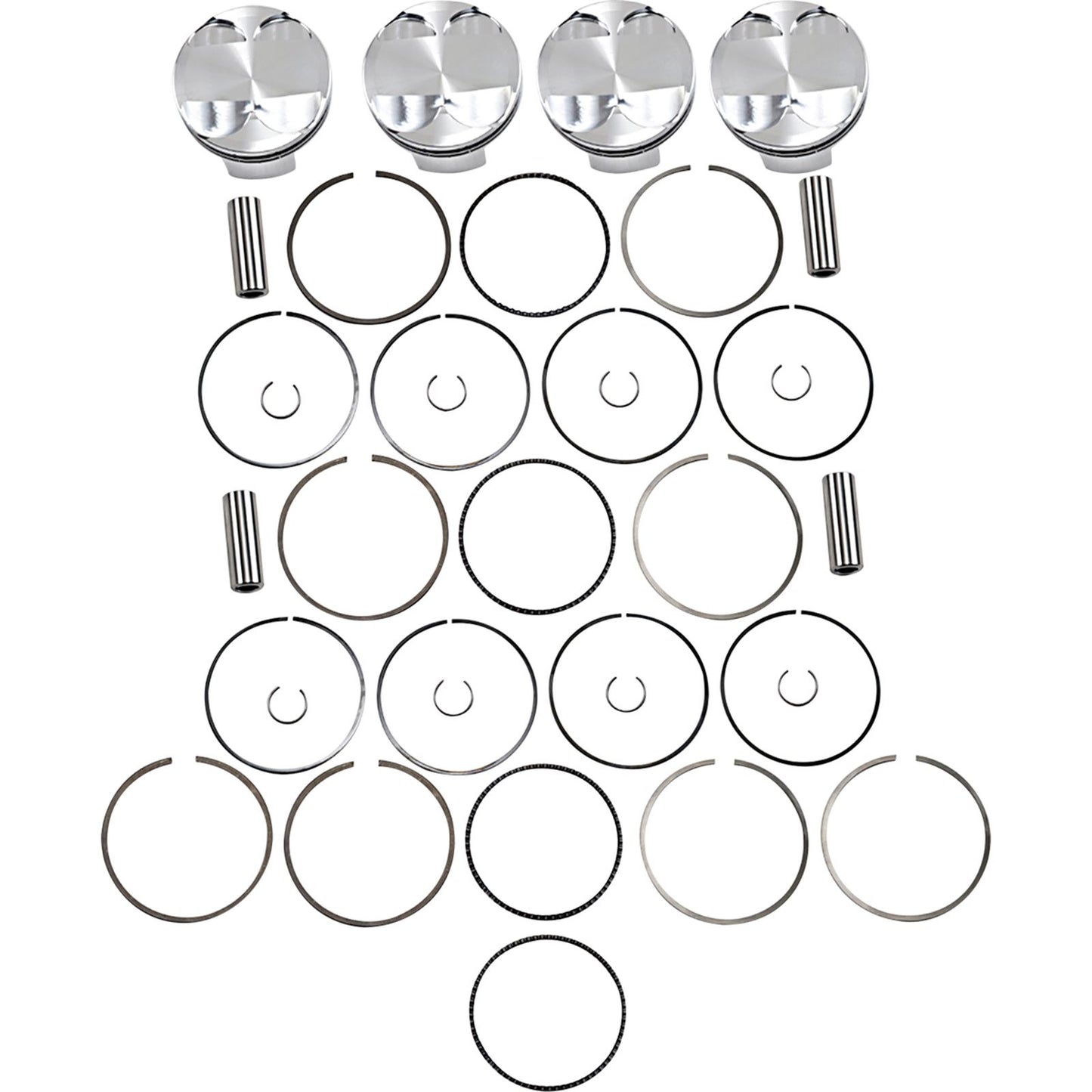 J.E. Pistons Piston Kit for Suzuki GSX 1300 R Hayabusa 2008-2014 274086_1089538
