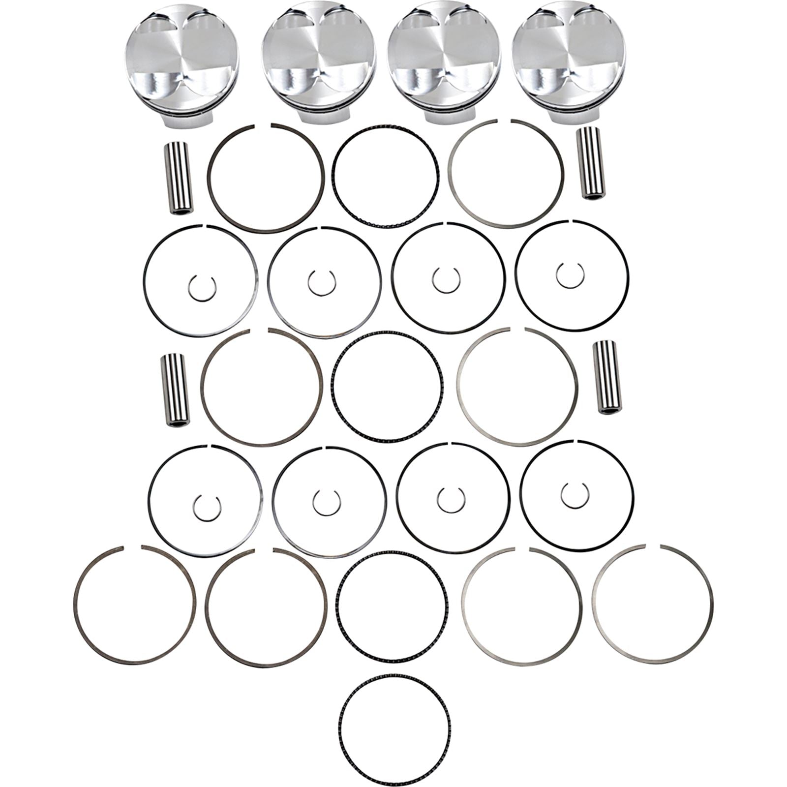 J.E. Pistons Piston Kit for Suzuki GSX 1300 R Hayabusa 2008-2014 274086_1089538