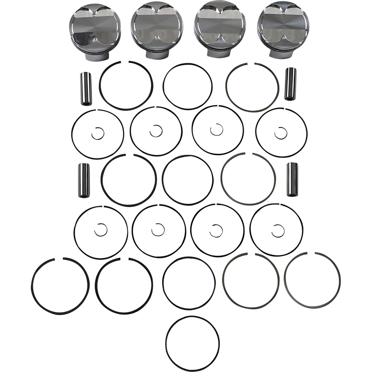J.E. Pistons Piston Kit for Suzuki GSX 1300 R Hayabusa 2008-2014 274088_1089540