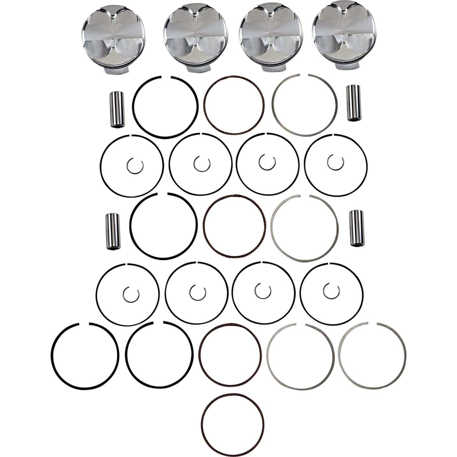 J.E. Pistons Piston Kit for Kawasaki Ninja ZX-10R 2008-2012 284718_1089546