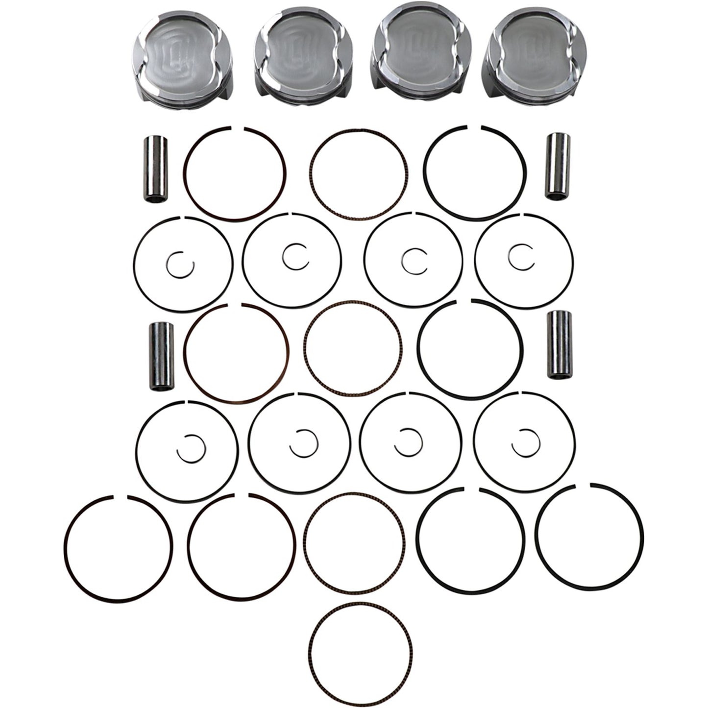 J.E. Pistons Piston Kit for Suzuki GSX 1300 R Hayabusa 1999-2007 299834_1089547