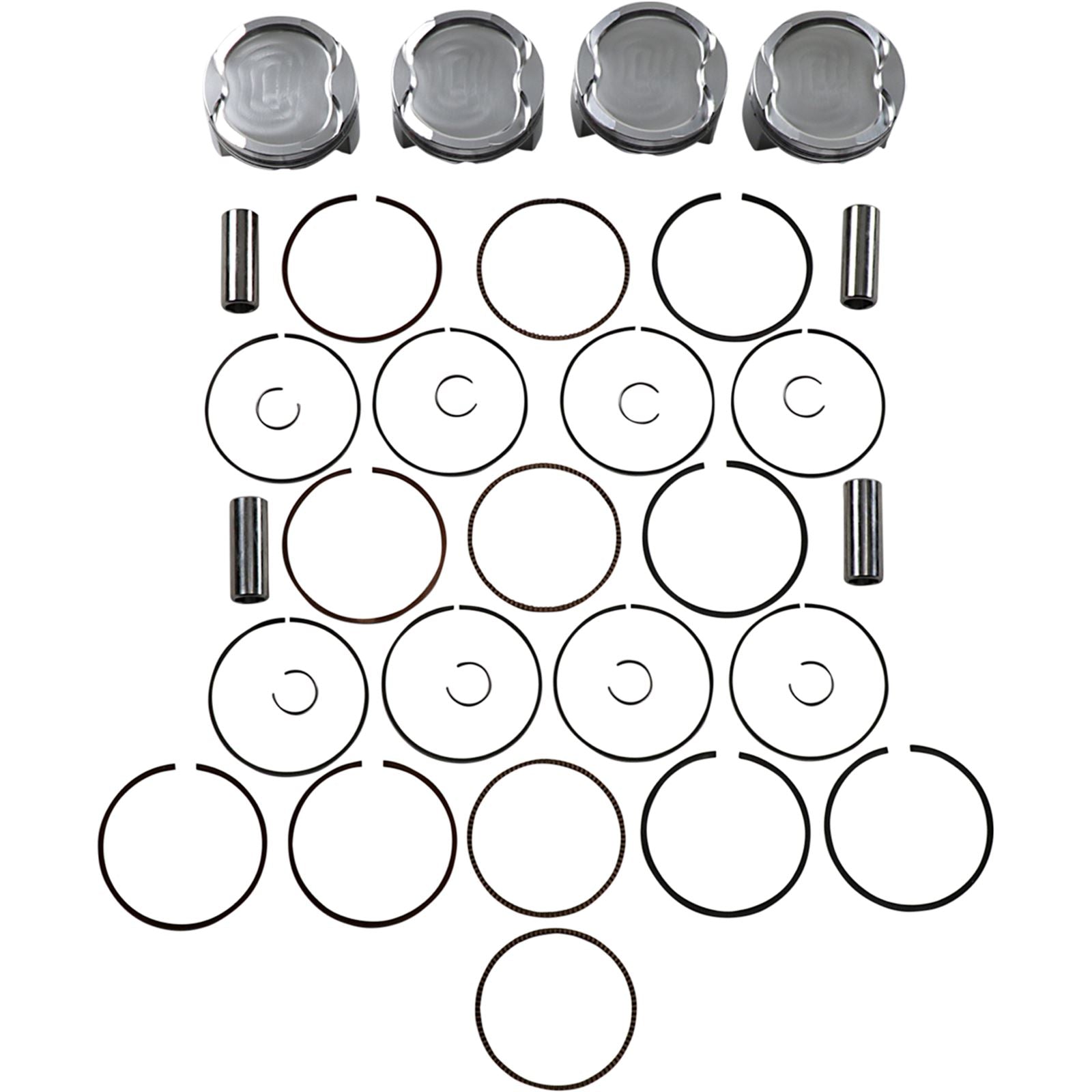 J.E. Pistons Piston Kit for Suzuki GSX 1300 R Hayabusa 1999-2007 299834_1089547