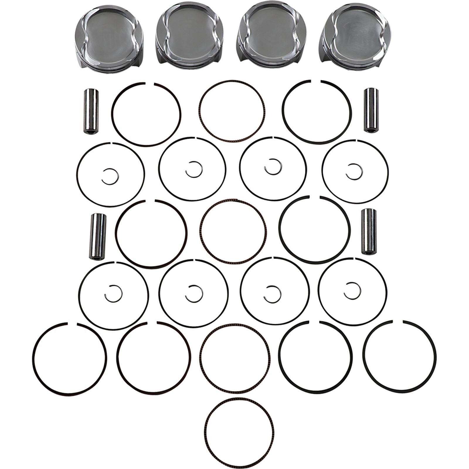 J.E. Pistons Piston Kit for Suzuki GSX 1300 R Hayabusa 2008-2014 300270_1089549