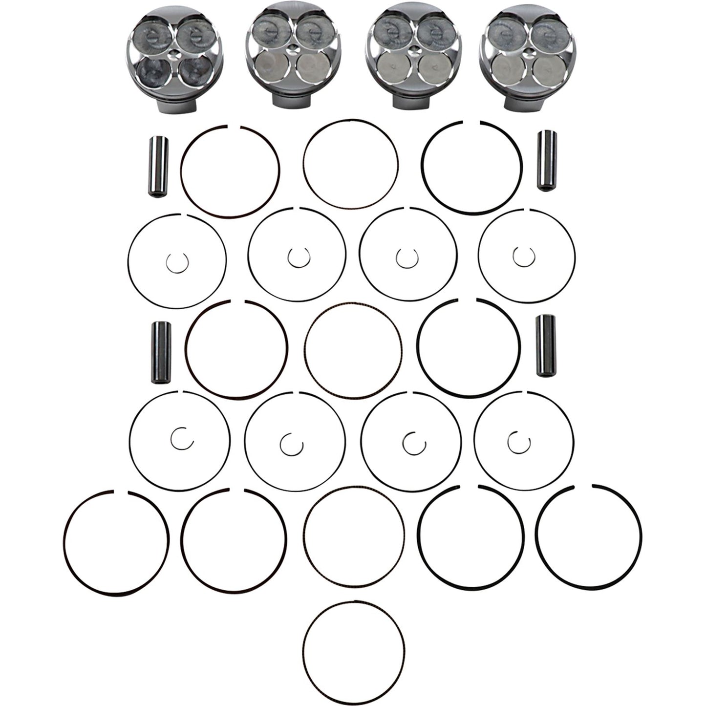 J.E. Pistons Piston Kit for Suzuki GSX-R 600 2008-2012 308645_1089550