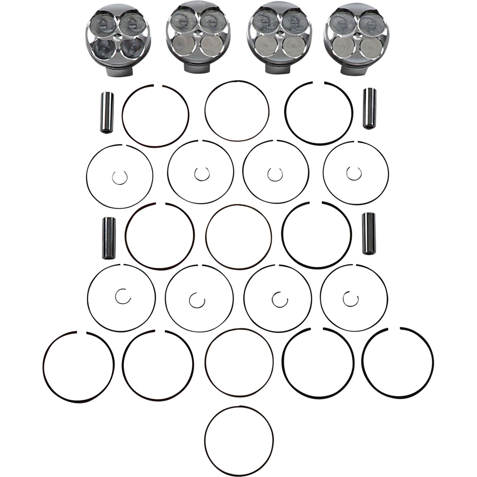 J.E. Pistons Piston Kit for Suzuki GSX-R 600 2008-2012 308645_1089550