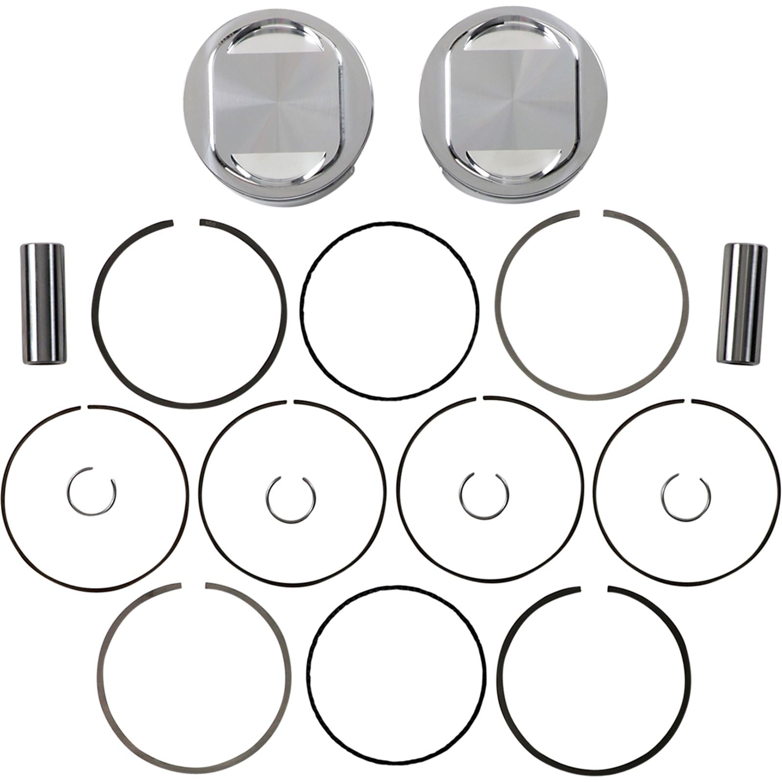J.E. Pistons Piston Kit - 107" for Twin Cam 317212_1049832