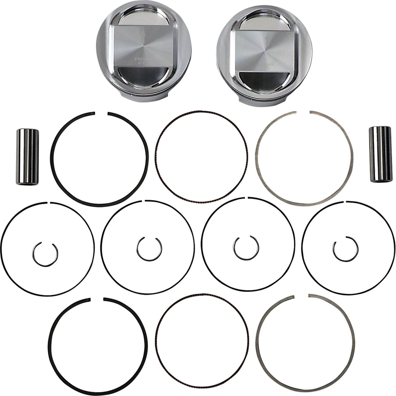J.E. Pistons Piston Kit - 95" for Twin Cam 324716_1049833