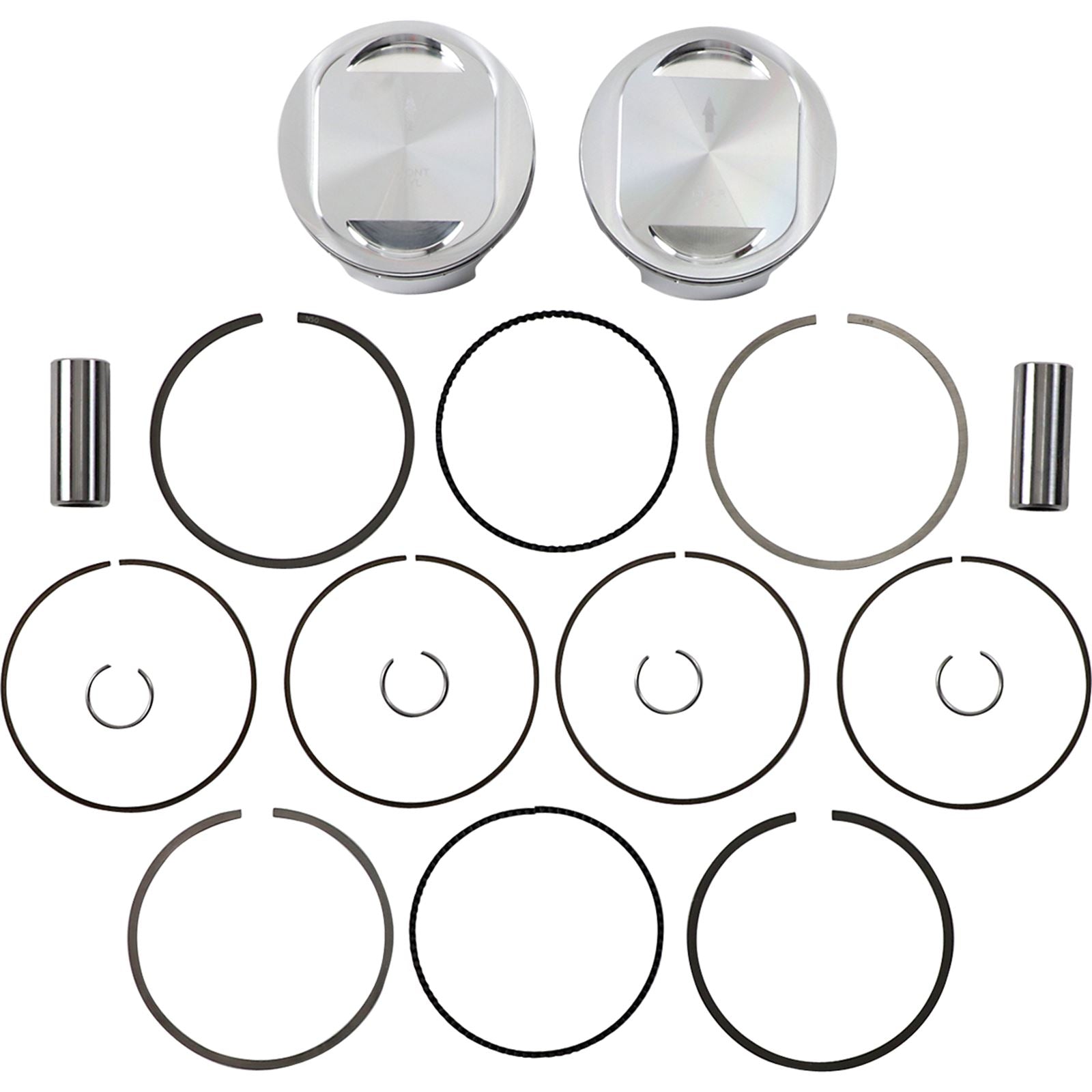 J.E. Pistons Piston Kit - 95" for Twin Cam 324720_1049834