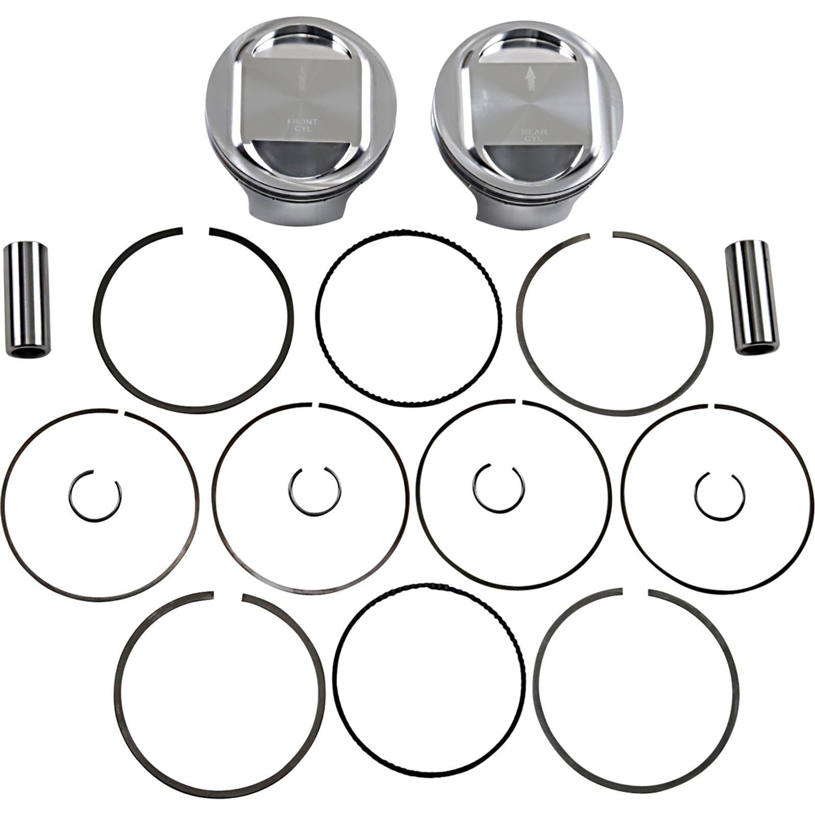 J.E. Pistons Piston Kit - 98" for Twin Cam 324722_1049835