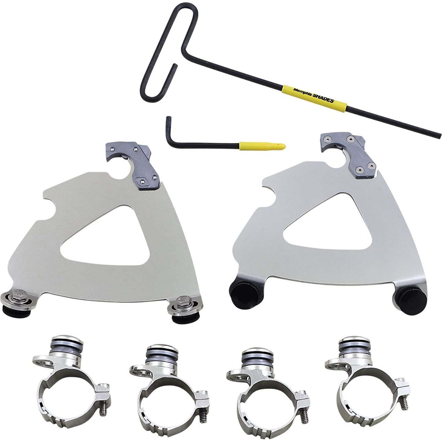 Memphis Shades Road Warrior Trigger-Lock Mounting Kit - Polished - XL MEK2064_1049997